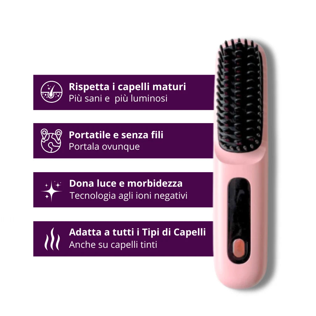 Limpìda Pro - Spazzola Lisciante Portatile