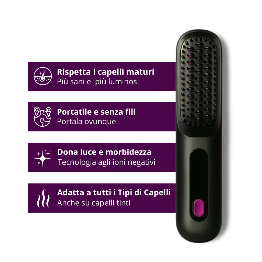 Limpìda Pro - Spazzola Lisciante Portatile