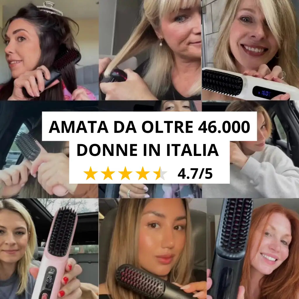 Limpìda Pro - Spazzola Lisciante Portatile