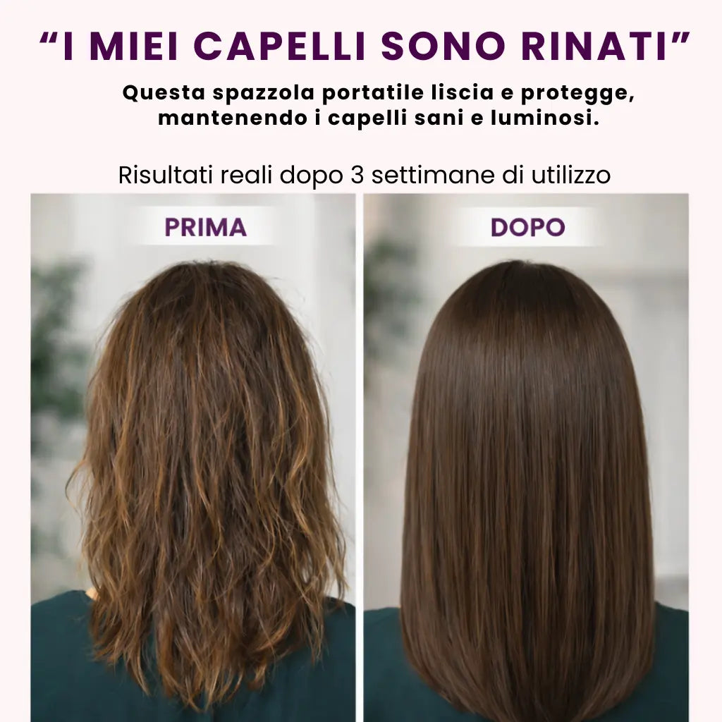 Limpìda Pro - Spazzola Lisciante Portatile