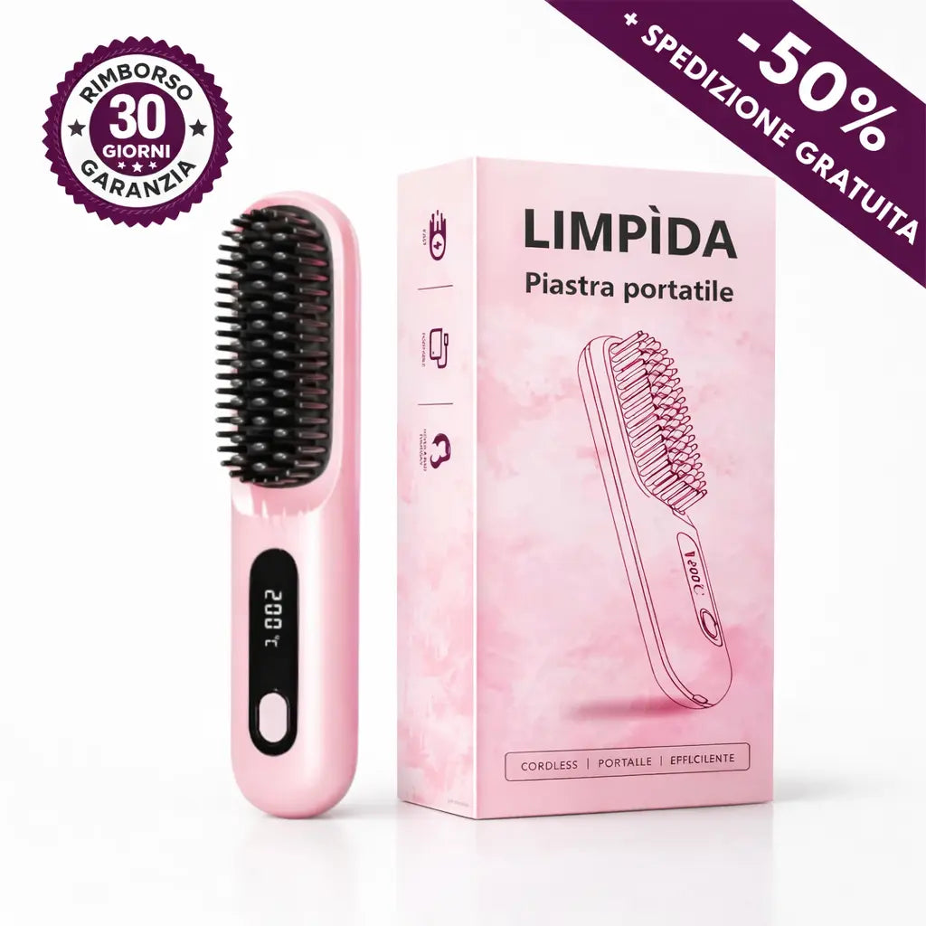 Limpìda Pro - Spazzola Lisciante Portatile